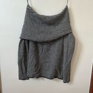 Madewell Striped Off the Shoulder Sweater